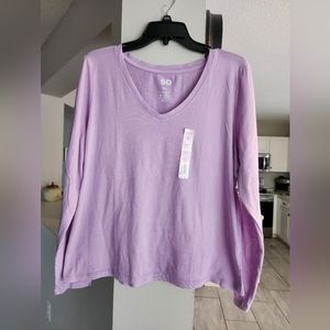 💥💥SALE 2/$10💥💥NWT SO long sleeve tees Blue and Lavender